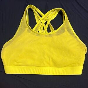 Neon Yellow Fabletics Faye High Impact Sports Bra